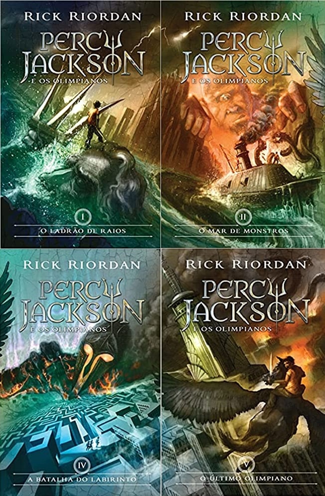 Série Percy Jackson baixar todos os livros em ordem Pelicano livro